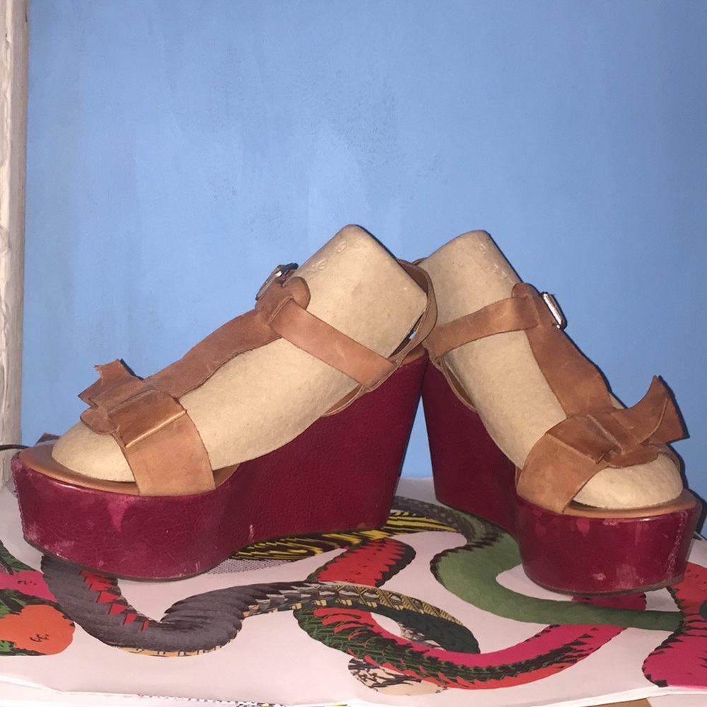 Korkease Platform Wedge Sandals